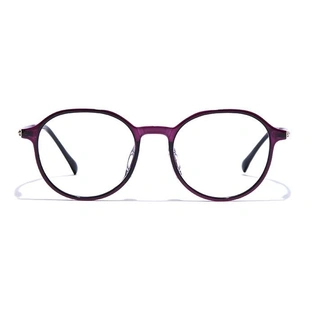 GRAVIATE by Coolwinks E17B7467 Glossy Purple Full Frame Round Eyeglasses for Women