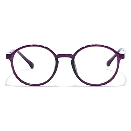 GRAVIATE by Coolwinks E17C7297 Glossy Purple Full Frame Round Eyeglasses for Women