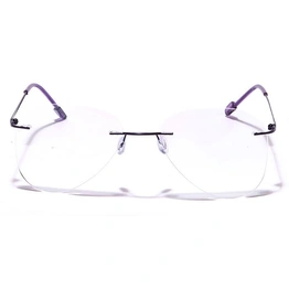 GRAVIATE by Coolwinks E17C5885 Glossy Purple Rimless Pilot Eyeglasses for Women