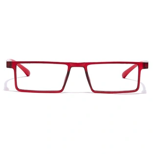 GRAVIATE by Coolwinks E21A7063 Matte Red Full Frame Rectangle Eyeglasses for Men and Women