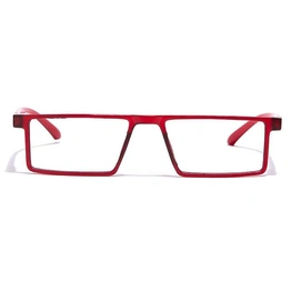 GRAVIATE by Coolwinks E21A7069 Matte Red Full Frame Rectangle Eyeglasses for Men and Women