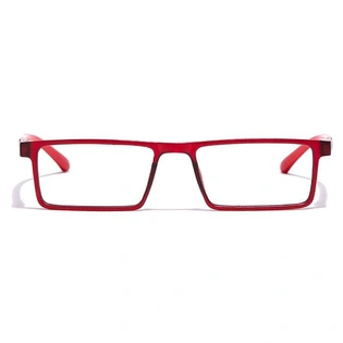 GRAVIATE by Coolwinks E21A7072 Matte Red Full Frame Rectangle Eyeglasses for Men and Women