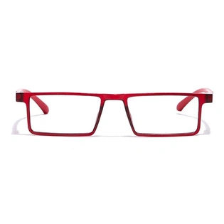 GRAVIATE by Coolwinks E21A7075 Matte Red Full Frame Rectangle Eyeglasses for Men and Women