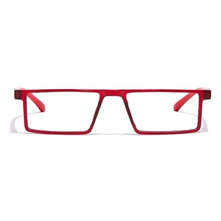 GRAVIATE by Coolwinks E21A7081 Matte Red Full Frame Rectangle Eyeglasses for Men and Women