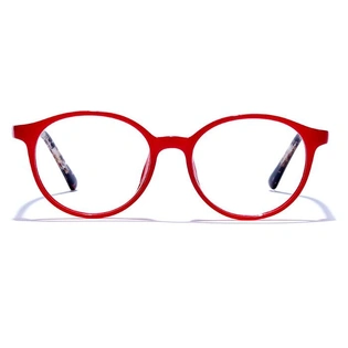 GRAVIATE by Coolwinks E21C6449 Glossy Red Full Frame Round Eyeglasses for Kids