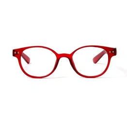 GRAVIATE by Coolwinks E50C5700 Matte Red Full Frame Round Eyeglasses for Kids