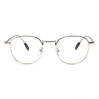 GRAVIATE by Coolwinks E10B6502 Glossy Silver Full Frame Retro Square Eyeglasses for Men and Women