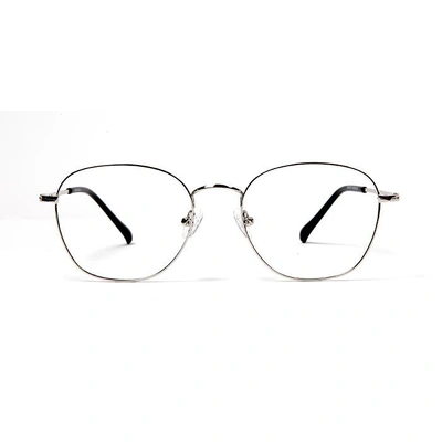 GRAVIATE by Coolwinks E10A5715 Glossy Silver Full Frame Round Eyeglasses for Men and Women