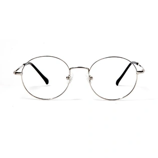 GRAVIATE by Coolwinks E10A5717 Glossy Silver Full Frame Round Eyeglasses for Men and Women