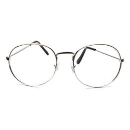 GRAVIATE by Coolwinks E10A6553 Glossy Silver Full Frame Round Eyeglasses for Men and Women