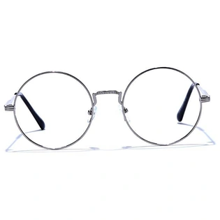 GRAVIATE by Coolwinks E10A6602 Glossy Silver Full Frame Round Eyeglasses for Men and Women