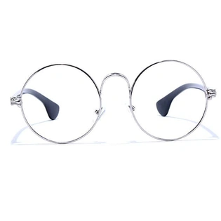 GRAVIATE by Coolwinks E10A6613 Glossy Silver Full Frame Round Eyeglasses for Men and Women