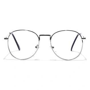 GRAVIATE by Coolwinks E10A7514 Glossy Silver Full Frame Round Eyeglasses for Men and Women