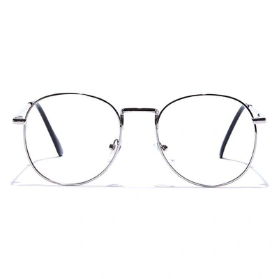 GRAVIATE by Coolwinks E10A7514 Glossy Silver Full Frame Round Eyeglasses for Men and Women