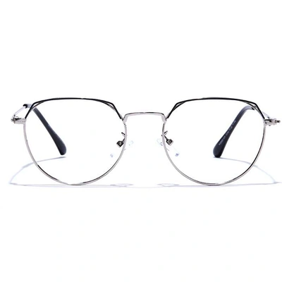 GRAVIATE by Coolwinks E10B7597 Glossy Silver Full Frame Round Eyeglasses for Men and Women