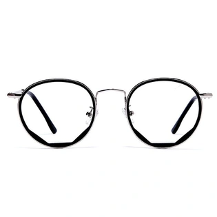 GRAVIATE by Coolwinks E10C6041 Glossy Silver Full Frame Round Computer Glasses for Men and Women