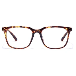 GRAVIATE by Coolwinks E18C7264 Glossy Tortoise Full Frame Retro Square Eyeglasses for Men and Women