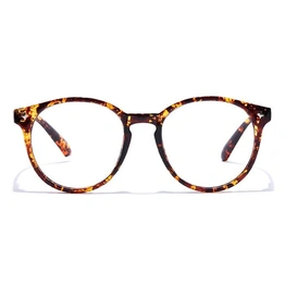 GRAVIATE by Coolwinks E18A7275 Glossy Tortoise Full Frame Round Eyeglasses for Men and Women