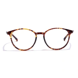 GRAVIATE by Coolwinks E18A7281 Glossy Tortoise Full Frame Round Eyeglasses for Men and Women