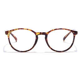 GRAVIATE by Coolwinks E18B7250 Glossy Tortoise Full Frame Round Eyeglasses for Men and Women