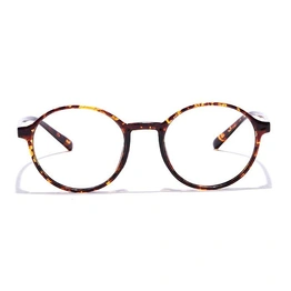 GRAVIATE by Coolwinks E18B7286 Glossy Tortoise Full Frame Round Eyeglasses for Men and Women