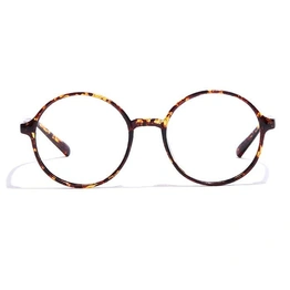 GRAVIATE by Coolwinks E18B7304 Glossy Tortoise Full Frame Round Eyeglasses for Men and Women