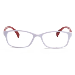 GRAVIATE by Coolwinks E19C6917 Glossy White Full Frame Rectangle Eyeglasses for Men and Women