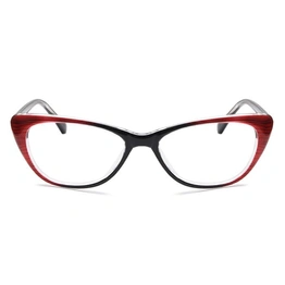 GRAVIATE by Coolwinks E33C6532 Glossy Wine Full Frame Cateye Eyeglasses for Women