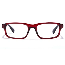 GRAVIATE by Coolwinks E33B7137 Glossy Wine Full Frame Rectangle Eyeglasses for Kids