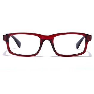 GRAVIATE by Coolwinks E33B7137 Glossy Wine Full Frame Rectangle Eyeglasses for Kids