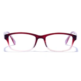 GRAVIATE by Coolwinks E15C6438 Glossy Wine Full Frame Rectangle Eyeglasses for Women