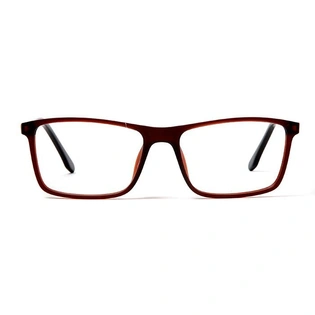 GRAVIATE by Coolwinks E20D5641 Matte Wine Full Frame Rectangle Eyeglasses for Men and Women