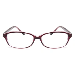 GRAVIATE by Coolwinks E33A6540 Glossy Wine Full Frame Rectangle Eyeglasses for Men and Women