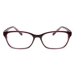 GRAVIATE by Coolwinks E33A6542 Glossy Wine Full Frame Rectangle Eyeglasses for Men and Women