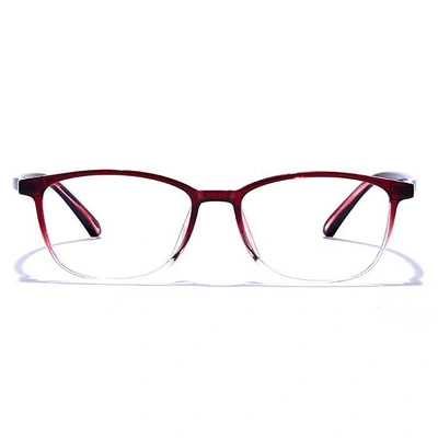 GRAVIATE by Coolwinks E33A6651 Glossy Wine Full Frame Rectangle Eyeglasses for Men and Women