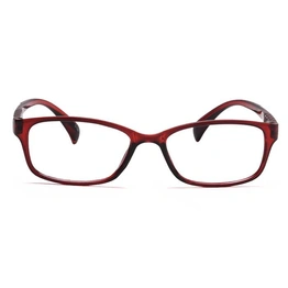 GRAVIATE by Coolwinks E33A6917 Glossy Wine Full Frame Rectangle Eyeglasses for Men and Women