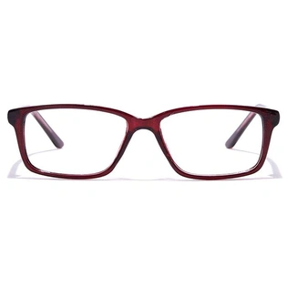 GRAVIATE by Coolwinks E33A7420 Glossy Wine Full Frame Rectangle Eyeglasses for Men and Women