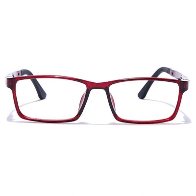 GRAVIATE by Coolwinks E33A7637 Glossy Wine Full Frame Rectangle Eyeglasses for Men and Women