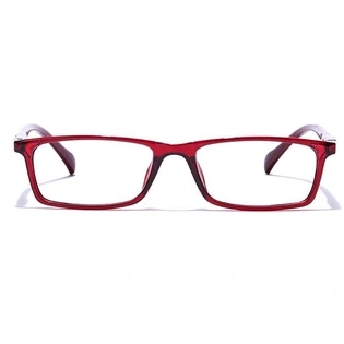 GRAVIATE by Coolwinks E33A7671 Glossy Wine Full Frame Rectangle Eyeglasses for Men and Women