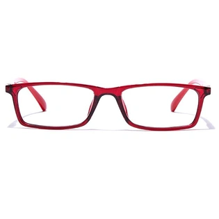 GRAVIATE by Coolwinks E33A7673 Glossy Wine Full Frame Rectangle Eyeglasses for Men and Women