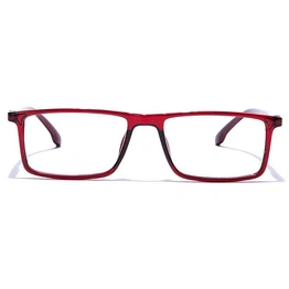 GRAVIATE by Coolwinks E33A7697 Glossy Wine Full Frame Rectangle Eyeglasses for Men and Women