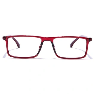 GRAVIATE by Coolwinks E33A7697 Glossy Wine Full Frame Rectangle Eyeglasses for Men and Women