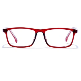 GRAVIATE by Coolwinks E33B6468 Glossy Wine Full Frame Rectangle Eyeglasses for Men and Women