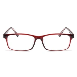 GRAVIATE by Coolwinks E33B6548 Glossy Wine Full Frame Rectangle Eyeglasses for Men and Women