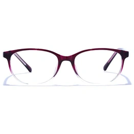 GRAVIATE by Coolwinks E33B6647 Glossy Wine Full Frame Rectangle Eyeglasses for Men and Women