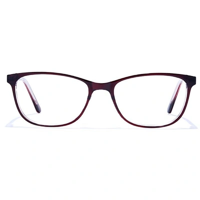 GRAVIATE by Coolwinks E33B6682 Glossy Wine Full Frame Rectangle Eyeglasses for Men and Women