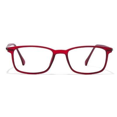 GRAVIATE by Coolwinks E33B7407 Matte Wine Full Frame Rectangle Eyeglasses for Men and Women