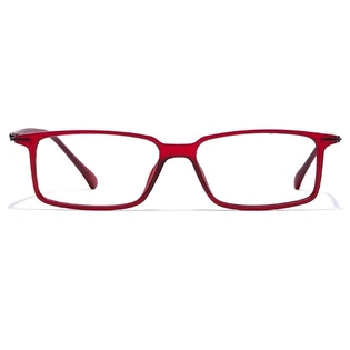 GRAVIATE by Coolwinks E33B7410 Matte Wine Full Frame Rectangle Eyeglasses for Men and Women