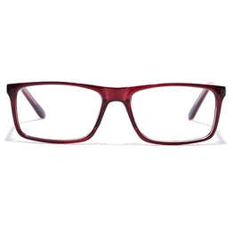 GRAVIATE by Coolwinks E33B7418 Glossy Wine Full Frame Rectangle Eyeglasses for Men and Women