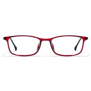 GRAVIATE by Coolwinks E33B7444 Glossy Wine Full Frame Rectangle Eyeglasses for Men and Women